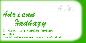 adrienn hadhazy business card